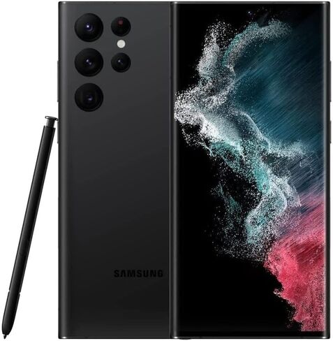Samsung Galaxy S22 Ultra 5G ، إصدار الولايات المتحدة ، 256 جيجابايت ، فانتوم أسود - غير مقفل (متجدد) in Saudi Arabia