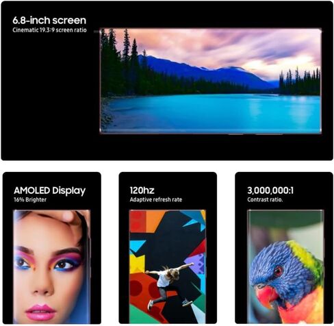 Samsung Galaxy S22 Ultra 5G ، إصدار الولايات المتحدة ، 256 جيجابايت ، فانتوم أسود - غير مقفل (متجدد) in Saudi Arabia
