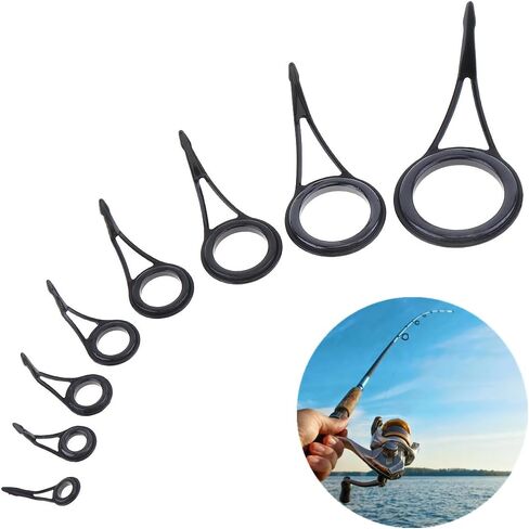 Fishing Rod Guides Sets, Rod Repair Kit Spinning Guides Tip, Fishing Repair Tool in Saudi Arabia