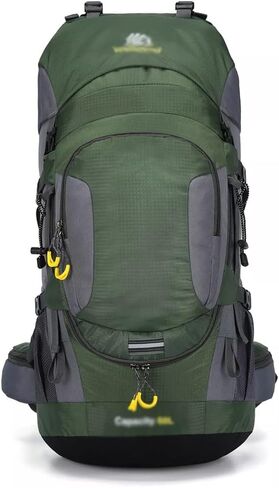 60L Outdoor Hiking Backpack Rucksack Travel Mountaineering Bag Hiking Camping Backpack(E) in Saudi Arabia