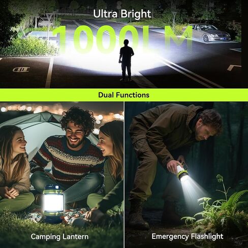 AlpsWolf Camping Flashlight, 6 Modes Camping Lantern Rechargeable LED Lantern for Power Outage, Camping Light Flashlight for Emergency, Green in Kuwait