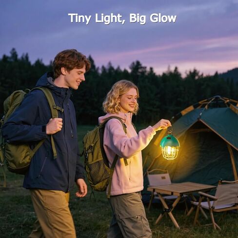 Homy Camping Lantern قابلة لإعادة الشحن مع أوضاع ألوان بدون خطوة و 3 ألوان ، IPX4 مقاومة للمياه ، ضوء معلق LED محمول لضوء الخيمة للتخييم ، المشي لمسافات طويلة ، النزهة ، ضوء الليل in Kuwait