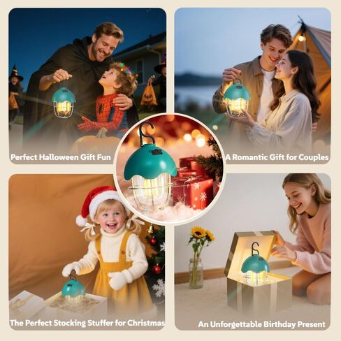 Homy Camping Lantern قابلة لإعادة الشحن مع أوضاع ألوان بدون خطوة و 3 ألوان ، IPX4 مقاومة للمياه ، ضوء معلق LED محمول لضوء الخيمة للتخييم ، المشي لمسافات طويلة ، النزهة ، ضوء الليل in Kuwait