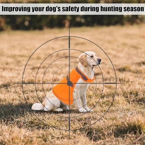 2pcs Dog Hunting Reflective Vests, Medium Size High Visibility Bright Orange Vis Dog Safety Vests Suitable Security Jacket for Outdoor Training Jogging Hunting Activities in Saudi Arabia