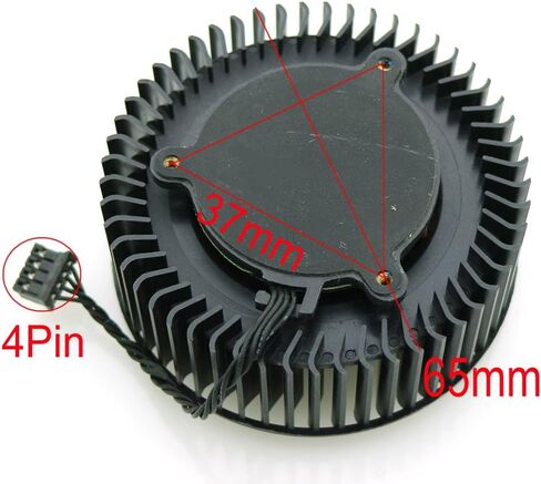BFB0712HF 65MM 12V 1.8A لـ NVIDIA GTX TITAN GTX980 980TI CORDACK CARDING FAN 4PIN 4WIRE in Kuwait