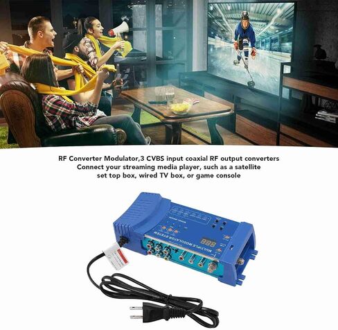 RE Modulator, UHF Modulator System, CVBS Inputs, Support NTSC, 136 Full Bands Channels, Plug and Play, Compatible with DA 8200 and DA 550 Series (US Plug) in Saudi Arabia