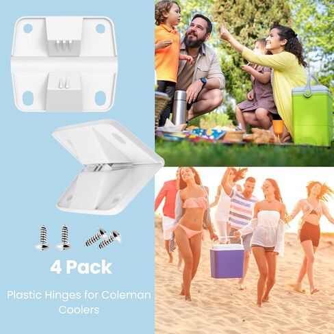 Cooler Hinges Replacement for Coleman Cooler - Plastic Hinges for Coleman Xtreme 4 Pack Cooler Parts Ice Chest Hinge in Kuwait