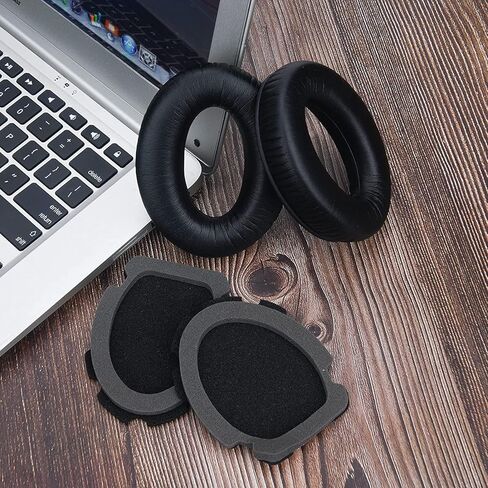 وسادات الأذن البديلة للروح لسماعات الرأس Bose Aviation X A10/A20 ، وسائد لسماعات الأذن مع جلد البروتين الناعم ، ورغوة عزل الضوضاء عالية الكثافة - أسود in Saudi Arabia