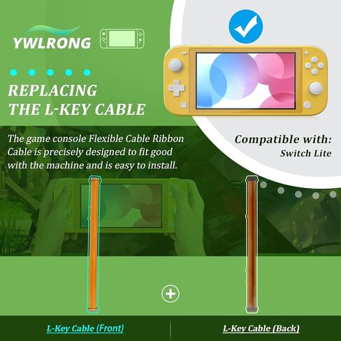 2PCS for Nintendo Switch Lite L Left Button Flex Cable for Nintendo Switch Lite Mainboard Power Connector Ribbon Cable Replacement Accessories Parts with Repair Tools in Saudi Arabia
