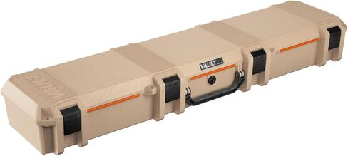 Pelican V770 Vault Single Scoped Rifle Case, Tan. Vault Multi-Purpose Hard Case with Foam - Tripod, Equipment, Electronics Gear, Instrument, and More, Tan in Saudi Arabia
