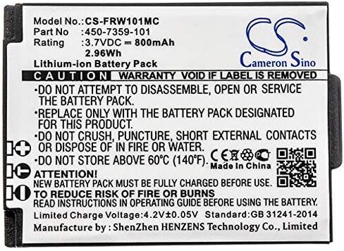 (5 عبوات) بطارية لـ Frontrow Fr نمط حياة يمكن ارتداؤها Juno ISM-01 ITM-01 Pendant Microphone PN 450-7359-101 5xBatteries 800mAh in Saudi Arabia
