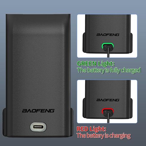 BAOFENG UV-32 Radio Battery 2500mAh USB-C Charging Rechargeable Battery Compatible with UV-32 DM-32 Walkie Talkie High Capacity with Type-C Charging Cable,2Pack in Saudi Arabia
