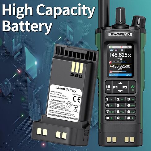 BAOFENG UV-32 Radio Battery 2500mAh USB-C Charging Rechargeable Battery Compatible with UV-32 DM-32 Walkie Talkie High Capacity with Type-C Charging Cable,2Pack in Saudi Arabia