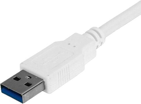 VGA إلى USB ، إخراج الفيديو عالي الدقة USB إلى محول VGA لرصد محول مراقبة الكمبيوتر المضغوط وخفيف الوزن للعمل أو العروض التقديمية أو الترفيه (أبيض) in Saudi Arabia
