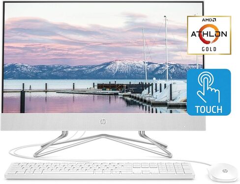 HP All in One Desktop Computer for Home, Intel Celeron J4025, 21.5 inch FHD Anti-Glare, WiFi 6, 16 GB DDR4, 512 GB SSD, 128 GB USB Flash Drive, Home PC, Wired KB & Mouse, Windows 11 Pro, W/Accessories in Saudi Arabia