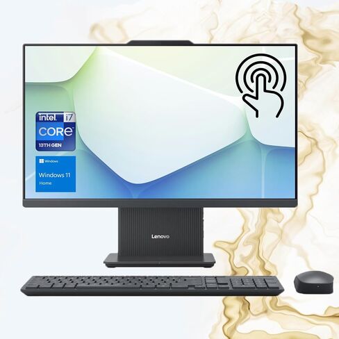 Lenovo IdeaCentre I Gen 9 All-in-One ، 27 "FHD 100Hz Touchnes ، Intel Core I7-13620H ، 32GB DDR5 RAM ، 1TB PCIE SSD ، Wireless KB & Mouse ، HDMI ، RJ-45 ، WI-FI 6 ، WebCAM ، WIN 11 Home ، Gray ، in Saudi Arabia