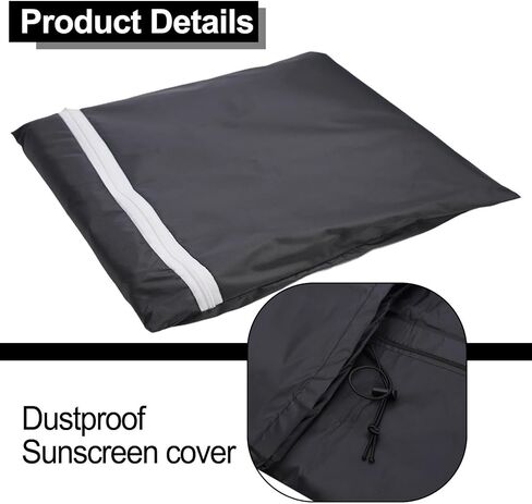 Telescope Protection Cover Dust Waterproof Oxford Cloth Hood For Astronomical Telescopes Sun Rain Wind Shield Silver Black Foldable Easy Storage (WHITE 150 * 85CM) in Kuwait