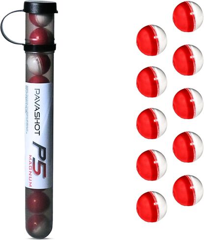 PavaBall - Police Grade Pepper Projectiles, Powerful Non Lethal Self Defense .68 Caliber PAVA & Capsaicin Powder, 10 Count Pepper Balls in Saudi Arabia