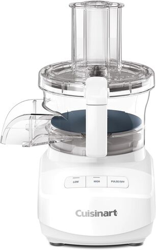 Cuisinart 9-cup معالج الأطعمة المتواصلة مع قرص تمزيق وتقطيع جيد ومتوسط ​​عكسه ، شفرة عالمية ، مرفق للتغذية المستمرة ، وتخزين في البوم (أبيض) (متجدد) in Kuwait