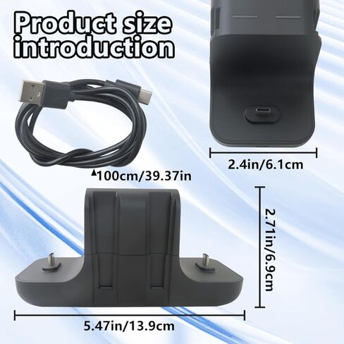 TalaBide New Black Charging Dock Replacement Compatible for Nintendo Switch Joy-Con Pro Controller, Multi-Charger for 4 Switch Joy-Cons and 2 Pro Controllers, with LED Indicators in Kuwait