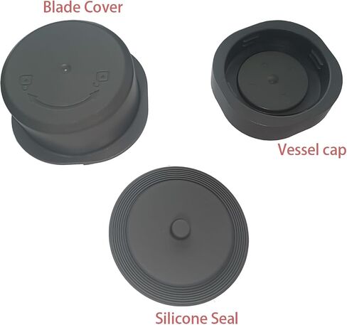 Blade Cover and Vessel Cap for Ninja Blast Portable Blender, Accessories, Replacement Parts, Leakproof, Dishwasher Safe, Food Grade. Grey in Saudi Arabia