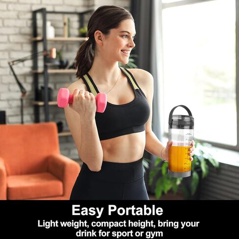 Blade Cover and Vessel Cap for Ninja Blast Portable Blender, Accessories, Replacement Parts, Leakproof, Dishwasher Safe, Food Grade. Grey in Saudi Arabia