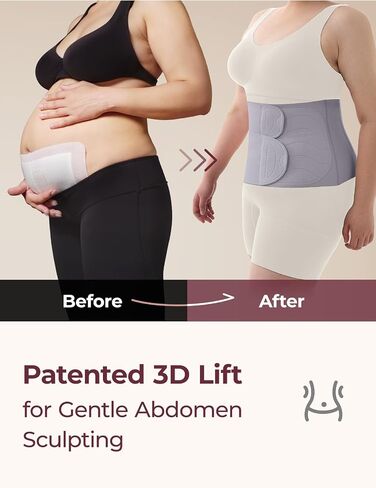 Momcozy Ergowrap Belly Belly Band Band for Recovery Natural و C ، موثق البطن مع رفع البطن ثلاثية الأبعاد ودعم الظهر المريح ، واللتفاف البطن بسلاسة لاسترداد ما بعد الجراحة in Saudi Arabia