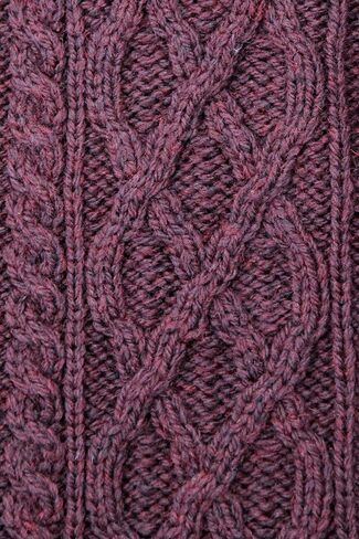 Aran Crafts Men's Irish Soft Cable Knitted Zip Neck Jacket (100% Merino Wool) in Kuwait