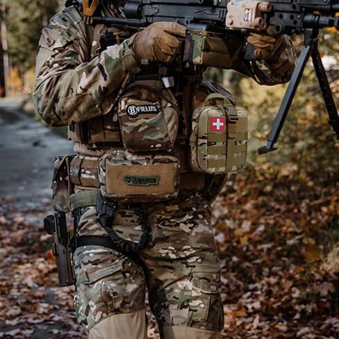 Kit Kit Kit Kit Military Military Medical Aid Admns تنزف حقيبة البقاء على قيد الحياة في حالات الطوارئ المخبرية لمستلزمات التخييم المشي لمسافات طويلة (أحمر) in Kuwait