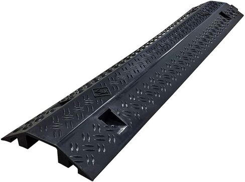 EZ Runner Slim PVC Drop Over Cable Ramp Cable Protector - Single Channel - Black in Saudi Arabia