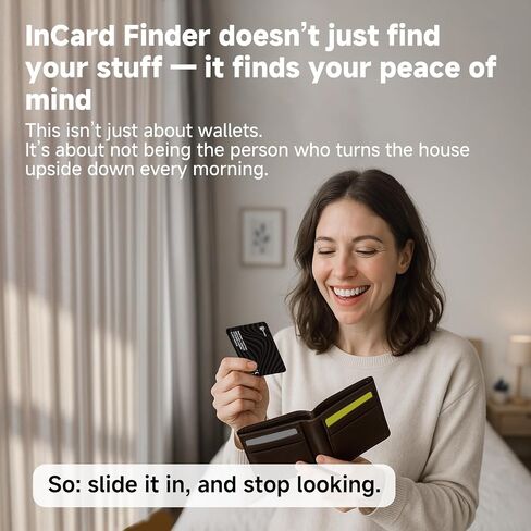 [2025 جديد ، مصمم في كاليفورنيا] تتبع محفظة ، تصل إلى 5 سنوات من عمر البطارية ، مصدقة من Apple Find My & Google's Find Hub (Find My Gachor in Saudi Arabia