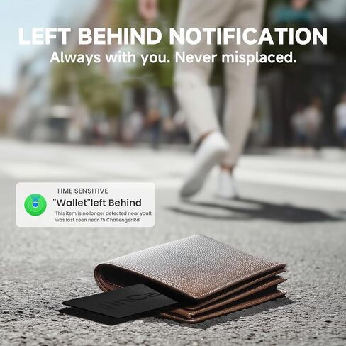 [2025 جديد ، مصمم في كاليفورنيا] تتبع محفظة ، تصل إلى 5 سنوات من عمر البطارية ، مصدقة من Apple Find My & Google's Find Hub (Find My Gachor in Saudi Arabia