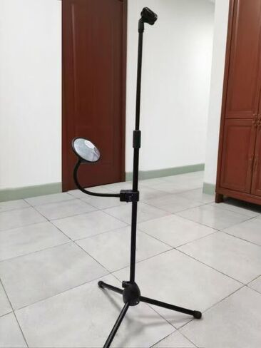 Gooseneck Flexible Metal Hose Arm 13inch,Phone Holder with Strong Rod Clamp Stand Mounting Different Pole Sizes 0.6 to 1.6 inch DIY Mirror, Action Camera and Other DIY Applications in Black in Saudi Arabia