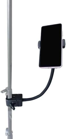 Gooseneck Flexible Metal Hose Arm 13inch,Phone Holder with Strong Rod Clamp Stand Mounting Different Pole Sizes 0.6 to 1.6 inch DIY Mirror, Action Camera and Other DIY Applications in Black in Saudi Arabia