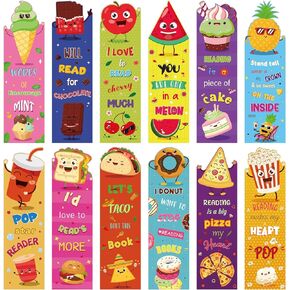 Bookmarks for Kids 72PCS Cute Summer Fruit Bookmarks Colorful Inspirational Reading Bookmarks for End of Year Student Gifts from Teachers Elementary Teenagers School Incentives Supplies