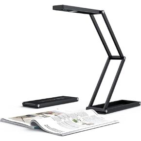 VIISAN P4U 13MP 4K UHD Document Camera & Webcam with Built-in Microphone, USB Visualiser A3-Size, LED Light, AutoFocus, Multi-Jointed Design, Fold, for Distance Teaching & Live Demo-Windows, macOS