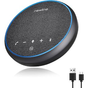 NewlineWork Newpie Conference Speaker & Bluetooth Microphone,360° Voice Pickup, AI Noise Reduction, Dual Connectivity & 43H Standby time,USB C,Perfect for Zoom Meetings, Multi-Platform Compatible