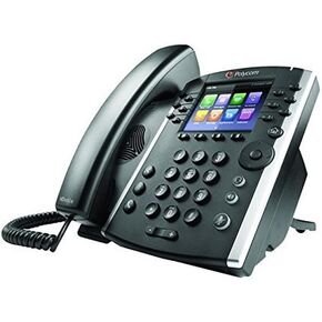 Plantronics Poly - VVX 411 12-Line VOIP Business Phone (Polycom) - Desk Phone with Handset - POE - Power Supply Not Included - 3.5' Color Display