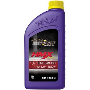 Royal Purple HMX w/Synerlec | High Mileage SAE 5W-20 Premium Synthetic Motor Oil |1 Quart | SKU: 17511