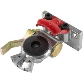 GLADHAND WITH SHUTOFF - EMERGENCY RED