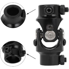 SCITOO 3/4-36 Spline X 1" DD Steering joints,length 83mm Black Single U-Joint