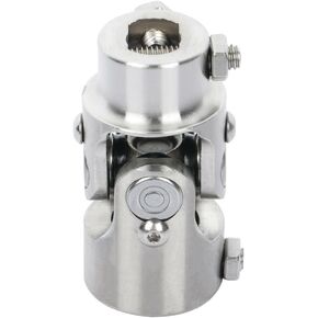 SCITOO 3/4" DD X 1" DD Steering joints,length 83mm Chrome Single U-Joint