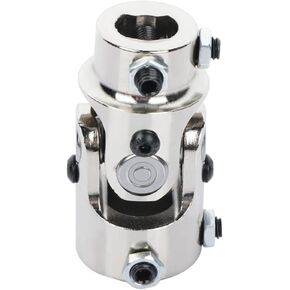 SCITOO 1 inch DD X 3/4 DD Steering joints 83mm Chrome Single U-Joint for vw Golf Jetta Passat 2.0L 2.8L