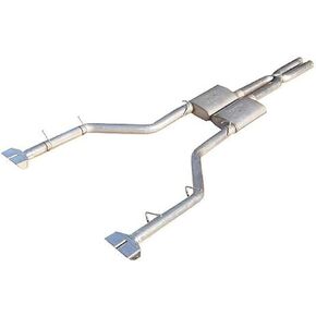 Pypes Exhaust SMC20S Street Pro 2-1/2" Diameter Stainless Steel Cat-Back Exhaust System with X-Pipe for Dodge Challenger V8