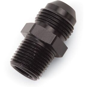 Edelbrock 660463 Adapter, 6 Flare X 3/8" Npt - Black, 1 Count (Pack of 1)