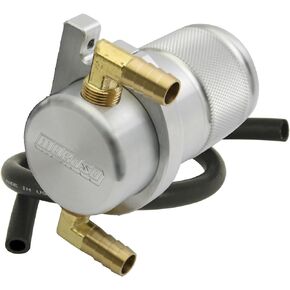 Moroso 85496 Air/Oil Separator Catch Can Kit, Universal Small Body, Raw Finish