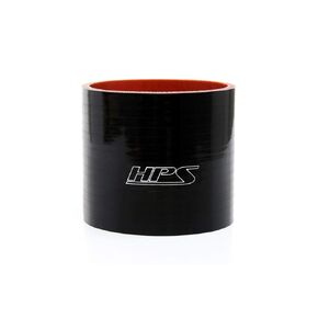 HPS HTSC-225-BLK Silicone High Temperature 4-Ply Reinforced Straight Coupler Hose, 100 PSI Maximum Pressure, 3" Length, 2.25" ID, Black