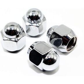 Set of 20 Veritek 12x1.25mm 3/4 Hex 0.95 Inch Chrome OEM Factory Style Acorn Conical Seat Dome Top Lug Nuts for Subaru Factory Wheels