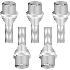 5PCS M12x1.25 Wheel Studs Compatible with Jeep Compass Renegade Dodge Chrysler - Heavy Duty Wheel Lug Nuts for Replacing Damaged Hex Nuts - Professional Car Accessories Wheel Lug Bolts