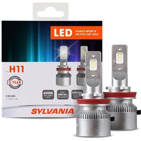 SYLVANIA H11 LED Powersport Headlight Bulbs for Off-Road Use or Fog Lights - 2 Pack